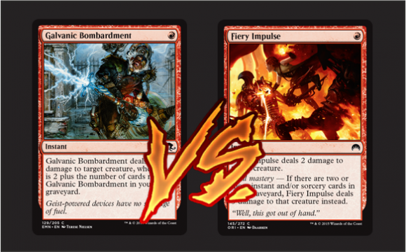 [Versus Cards] Galvanic Bombardment vs Fiery Impulse